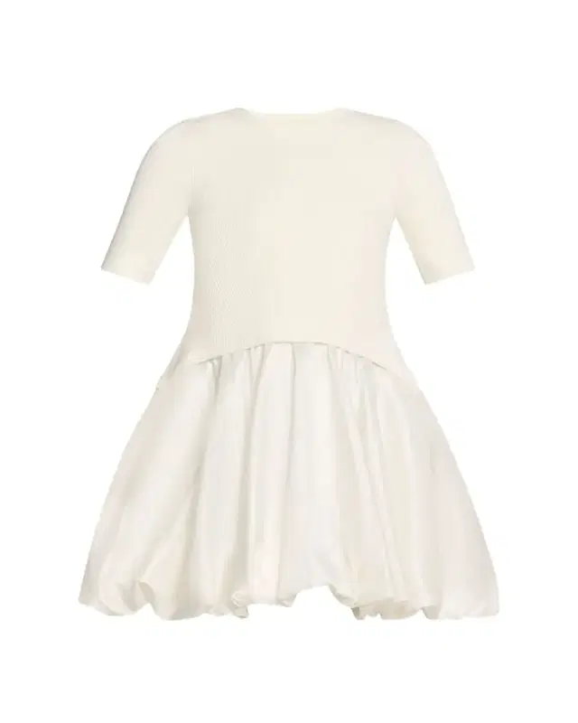 SIMKHAI Kenny Short-Sleeve Bubble Dress