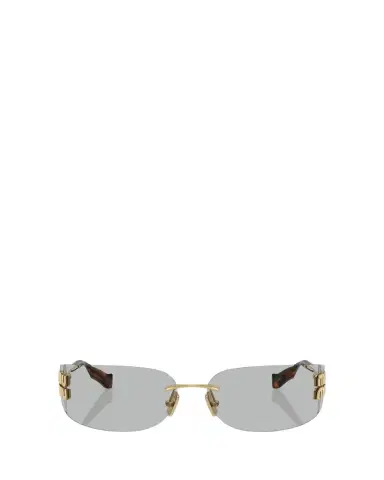 Miu Miu Rimless Logo Metal Rectangle Sunglasses | Thumbnail 1