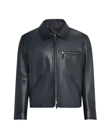 Berluti Men's Full-Zip Leather Jacket | Thumbnail 1 Berluti Men's Full-Zip Leather Jacket | Thumbnail 1