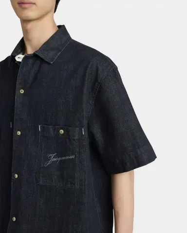 Jacquemus Men's de-Nîmes Denim Shirt | Thumbnail 4