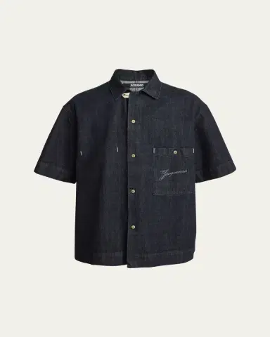 Jacquemus Men's de-Nîmes Denim Shirt | Thumbnail 5