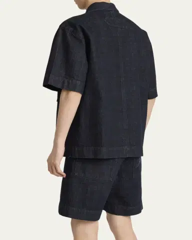 Jacquemus Men's de-Nîmes Denim Shirt | Thumbnail 7