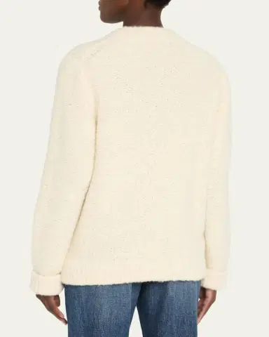 God's True Cashmere Cloud Boucle Cashmere Sweater | Thumbnail 3