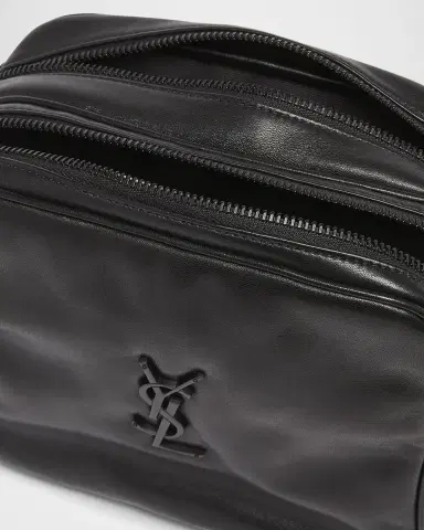 Saint Laurent Men's Niki YSL Cube Camera Bag in Leather | Thumbnail 3