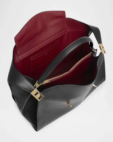 Ferragamo Large Hug Soft Bicolor Shoulder Bag | Thumbnail 4 Ferragamo Large Hug Soft Bicolor Shoulder Bag | Thumbnail 4