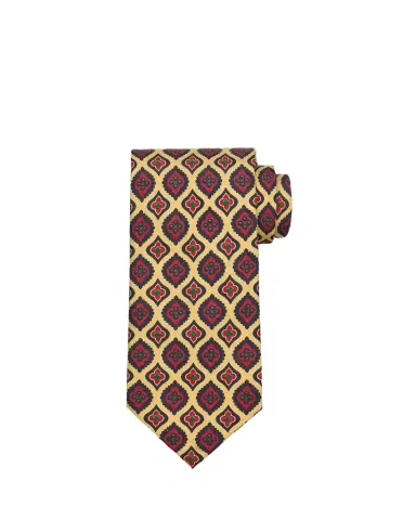 Petronius 1926 Men's Limited Edition Medallion Silk Tie | Thumbnail 1