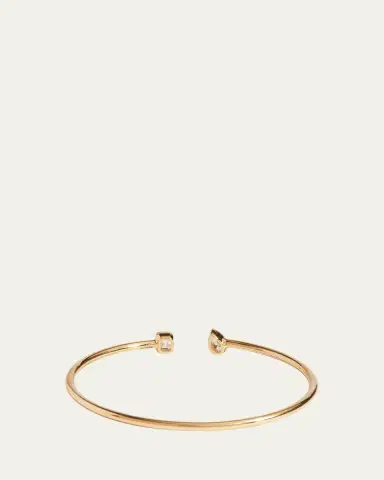 Kendall Row Flexible 14K Yellow Gold Two-Stone Lab Diamond Cuff Bracelet | Thumbnail 3