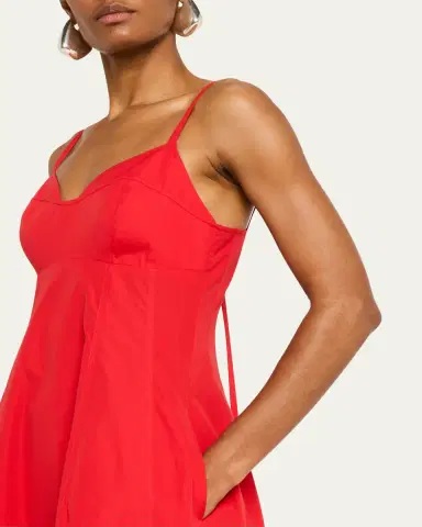 Co Bustier-Cut Sleeveless Cotton Midi Dress | Thumbnail 5 Co Bustier-Cut Sleeveless Cotton Midi Dress | Thumbnail 5