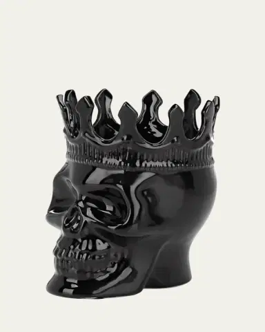 Thompson Ferrier Black Dants Skull Candle, 23.3 oz. - Secret Sucre Scent | Thumbnail 3