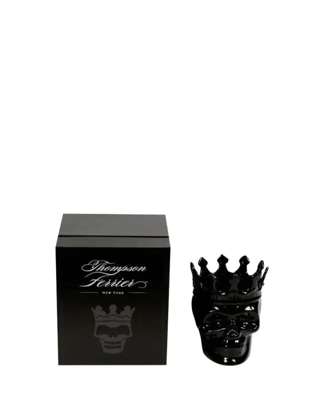 Thompson Ferrier Black Dants Skull Candle, 23.3 oz. - Secret Sucre Scent