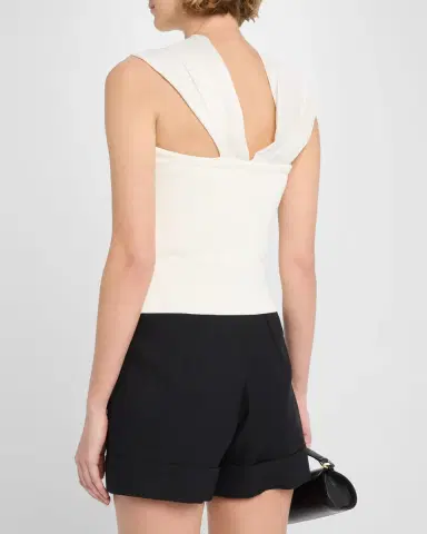 SIMKHAI Celiana Combo Off-The-Shoulder Top | Thumbnail 2