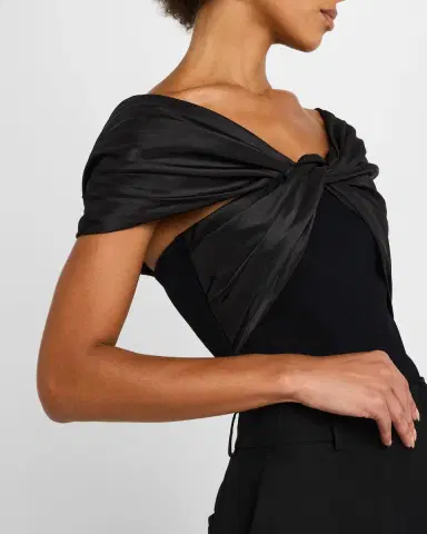 SIMKHAI Celiana Combo Off-The-Shoulder Top | Thumbnail 13