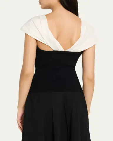 SIMKHAI Celiana Combo Off-The-Shoulder Top | Thumbnail 19
