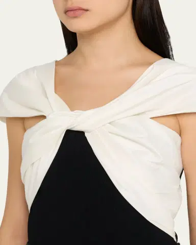 SIMKHAI Celiana Combo Off-The-Shoulder Top | Thumbnail 21