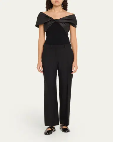 SIMKHAI Celiana Combo Off-The-Shoulder Top | Thumbnail 6