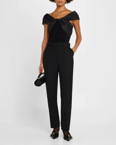 SIMKHAI Celiana Combo Off-The-Shoulder Top | Thumbnail 10