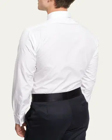 Charvet Men's Formal Shirt with Pleated Bib | Thumbnail 3