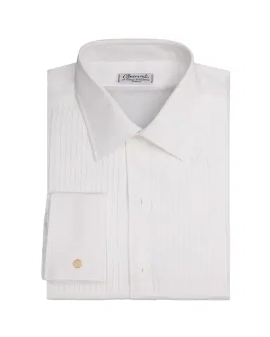 Charvet Men's Formal Shirt with Pleated Bib | Thumbnail 1