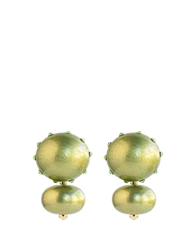 Saulé Livia Lime Twist Earrings