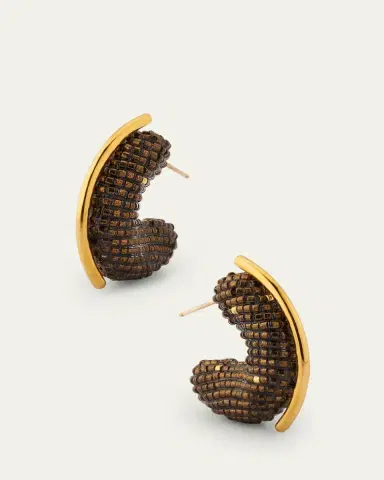 Susana Vega Mini Alba Hoop Earrings | Thumbnail 2