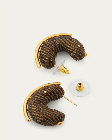 Susana Vega Mini Alba Hoop Earrings | Thumbnail 4
