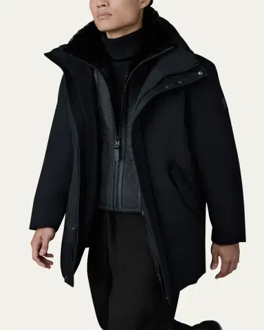 Mackage Men's Sullivan Mid-Length Jacket with Shearling | Thumbnail 5 Mackage Men's Sullivan Mid-Length Jacket with Shearling | Thumbnail 5