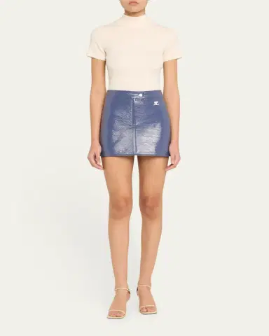 Courrèges Vinyle Reedition Mini Skirt | Thumbnail 6