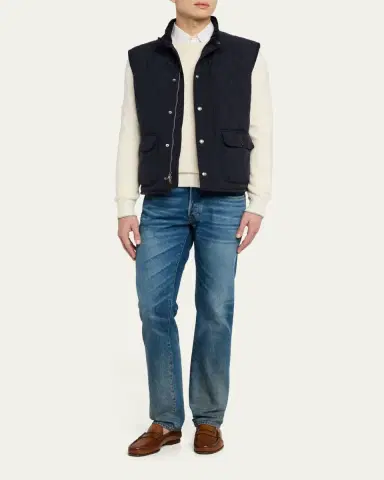 Ralph Lauren Purple Label Men's Carleton Quilted Down Vest | Thumbnail 2
