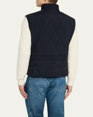 Ralph Lauren Purple Label Men's Carleton Quilted Down Vest | Thumbnail 3