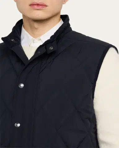 Ralph Lauren Purple Label Men's Carleton Quilted Down Vest | Thumbnail 5