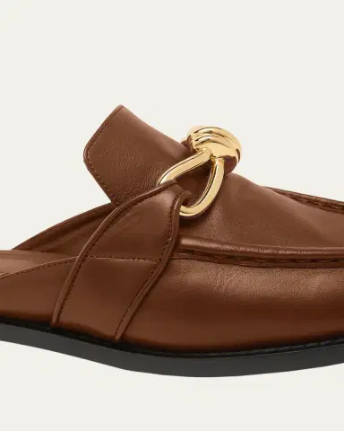 Bottega Veneta Astaire Knot Leather Loafer Mules | Thumbnail 5