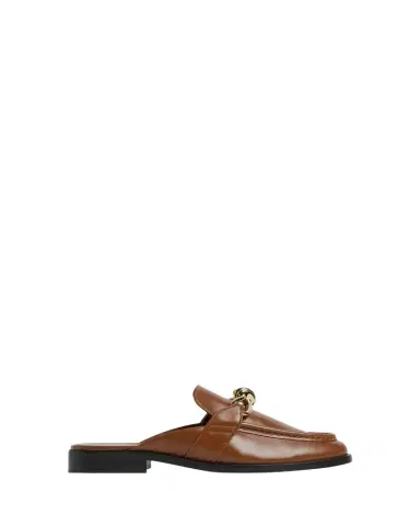 Bottega Veneta Astaire Knot Leather Loafer Mules | Thumbnail 1