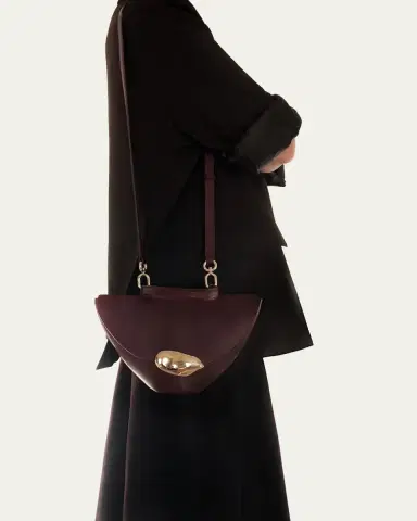 Esha Soni Orb Flap Leather Top-Handle Bag | Thumbnail 2 Esha Soni Orb Flap Leather Top-Handle Bag | Thumbnail 2