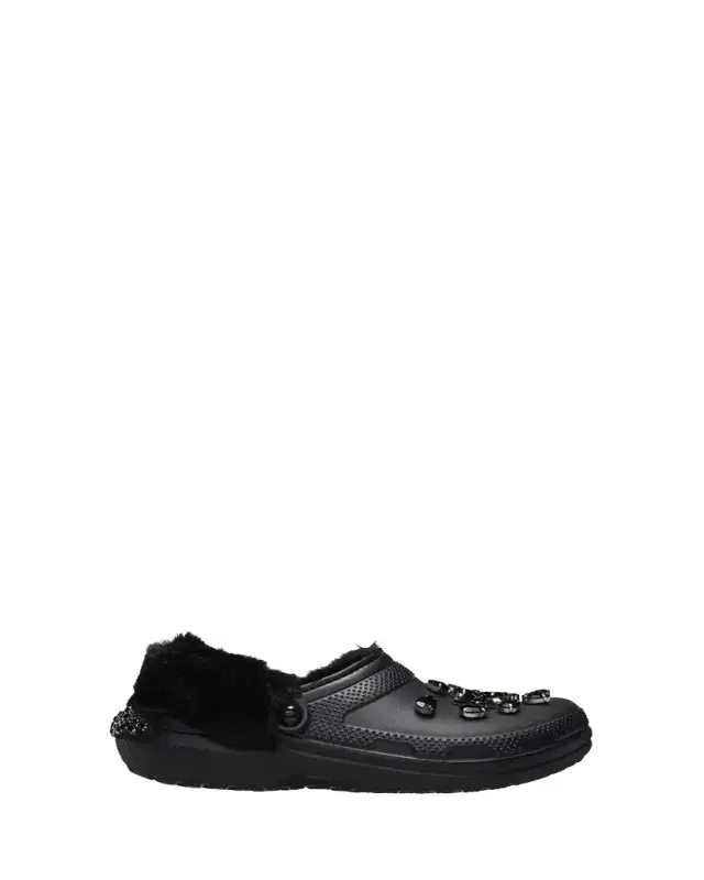 Simone Rocha x Crocs x Crocs Crystal Faux Fur Clogs