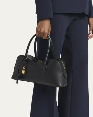 Stella McCartney Ryder Large Shoulder Bag in Embossed Grainy Eco Mat | Thumbnail 2