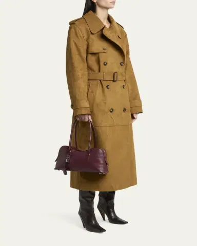 Stella McCartney Ryder Large Shoulder Bag in Embossed Grainy Eco Mat | Thumbnail 11