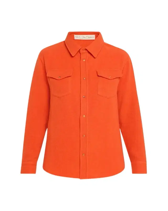 Fire Solid Cashmere Shirt