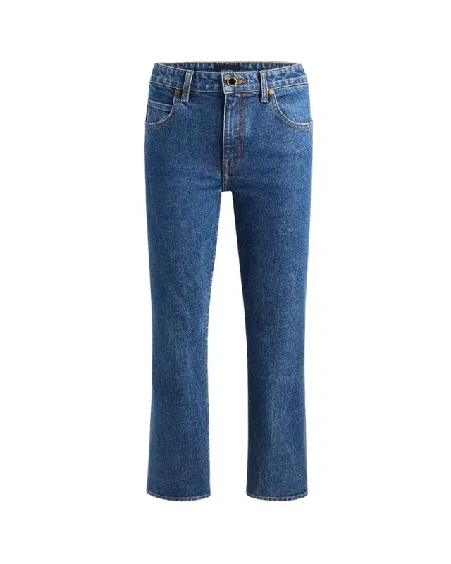 The Vivian Cropped Boot-Cut Jeans