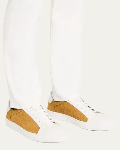 Ron White Men's Dawson Low-Top Weatherproof Suede Sneakers | Thumbnail 2