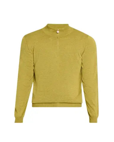 Kiton Men's Cashmere and Linen Half-Zip Sweater | Thumbnail 1 Kiton Men's Cashmere and Linen Half-Zip Sweater | Thumbnail 1