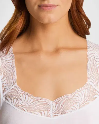 Hanro Cotton Delight Lace-Trim Tank Top | Thumbnail 15