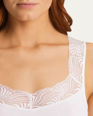 Hanro Cotton Delight Lace-Trim Tank Top | Thumbnail 17