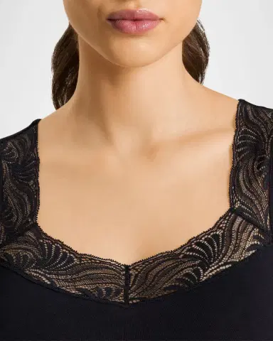 Hanro Cotton Delight Lace-Trim Tank Top | Thumbnail 4