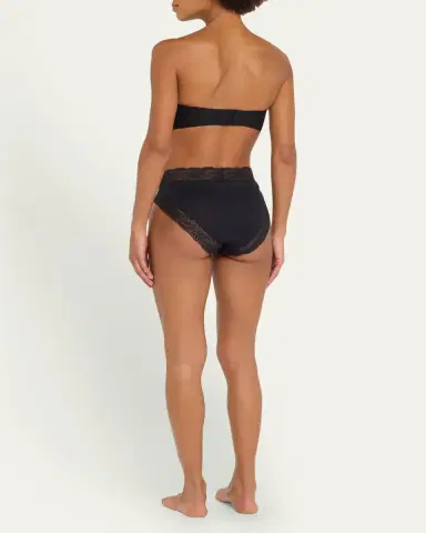 Hanro Cotton Delight Lace-Trim High-Cut Briefs | Thumbnail 3 Hanro Cotton Delight Lace-Trim High-Cut Briefs | Thumbnail 3