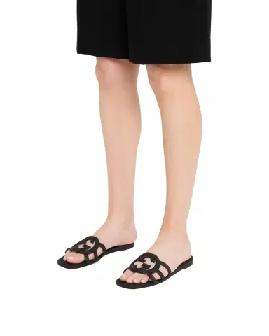 Gucci Palma GG Rubber Flat Slide Sandals | Thumbnail 1 Gucci Palma GG Rubber Flat Slide Sandals | Thumbnail 1