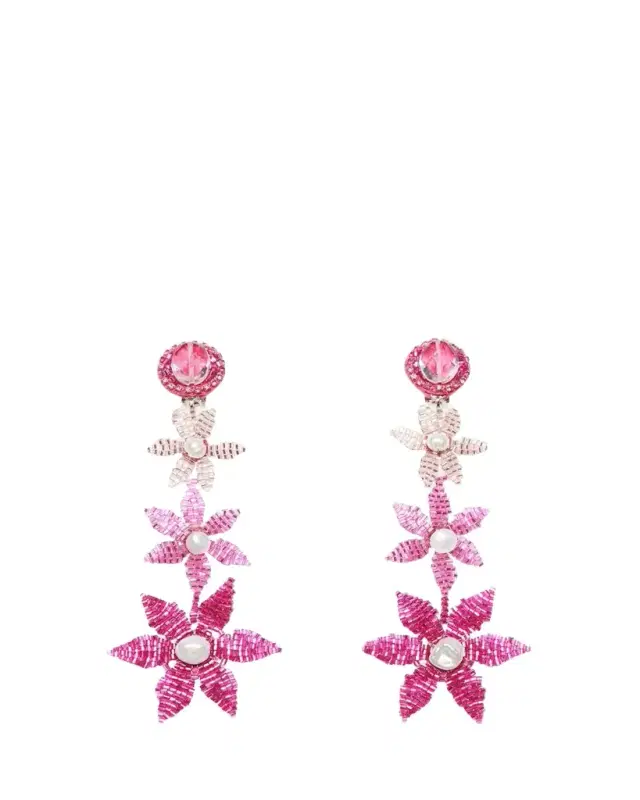 Ranjana Khan Tiered Pink Degrade Earrings