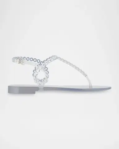 Aquazzura Almost Bare Crystal Jelly Slingback Sandals | Thumbnail 2