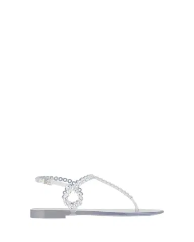 Aquazzura Almost Bare Crystal Jelly Slingback Sandals | Thumbnail 1