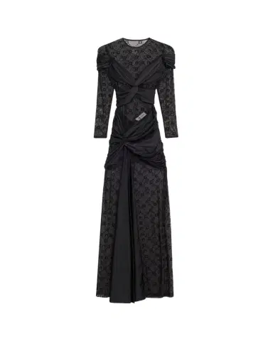 Marine Serre Draped Jersey Knotted Dress | Thumbnail 1 Marine Serre Draped Jersey Knotted Dress | Thumbnail 1