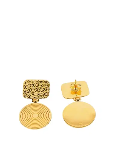 Gwen Beloti XO Drop Disk Earrings | Thumbnail 1
